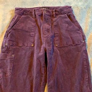 Disturbia Purple Corduroy Pants